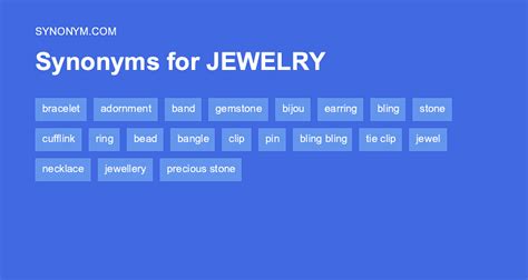 Jewellery antonyms - JEWELRY - Synonyms, related words and examples | Cambridge English Thesaurus 
